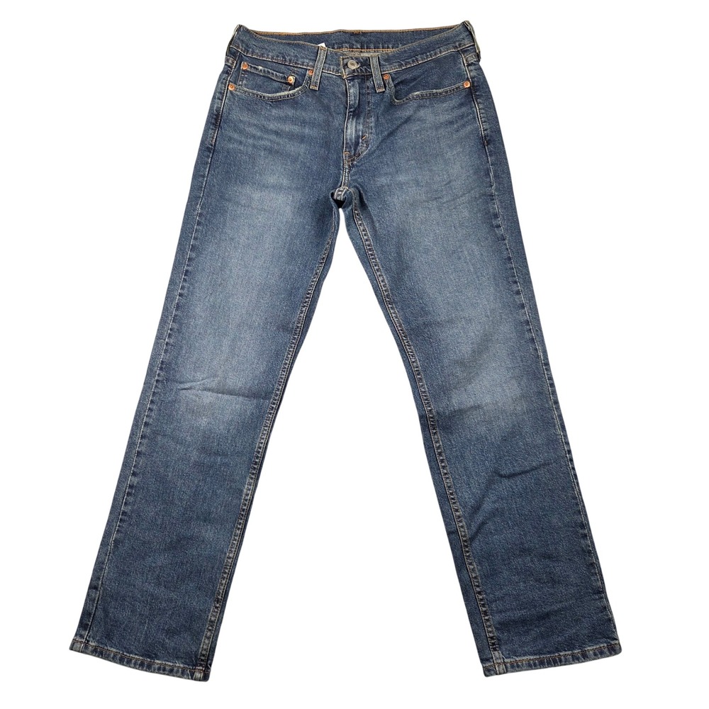 Levi's Jeans Men 31x30 Blue Excellent 514 Straight Fit Stretch Denim